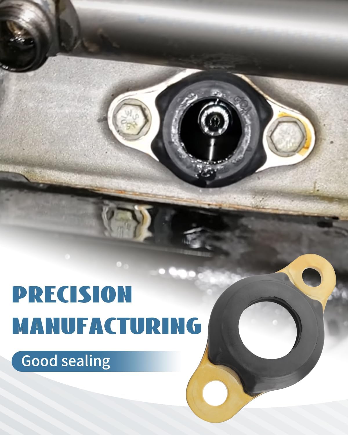 Fuel Injector Line Coupler Seals Gasket Fit for Detroit Engines DD15, Fit for Freightliner Cascadia, Fit for Western Star Trucks, Replacement A4720780180, A4720780480, 6PCS