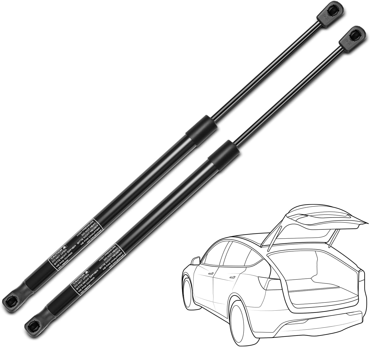 YHTAUTO Rear Hatch Gas Struts Shocks Replacement for Kia 2011-2016 Sportage, Set of 2 Lift Supports, Replace# 81770-3W000