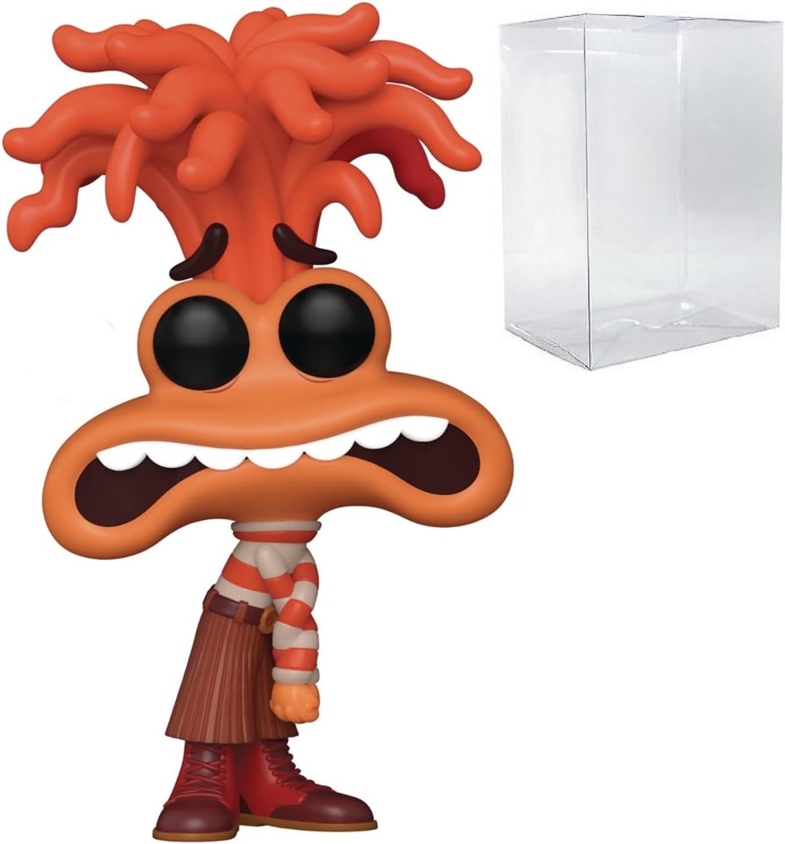 POP Disney Pixar: Inside Out 2 - Anxiety Funko Vinyl Figure (Bundled with Compatible Box Protector Case), Multicolor, 3.75 inches