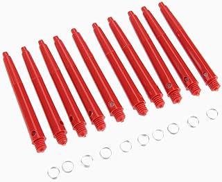 50Pcs Nylon Dart Shafts Dart Stems Throwing Fitting with 50Pcs Stainless Steel O Rings Dart Accessories