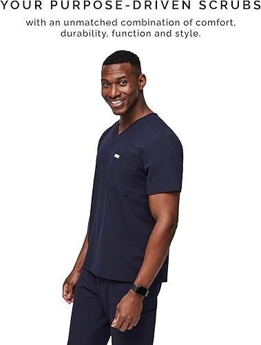 Miniatura 6 de Camiseta quirúrgica Figs Leon, de dos bolsillos, a medida, súper suave, antiarrugas, para hombre