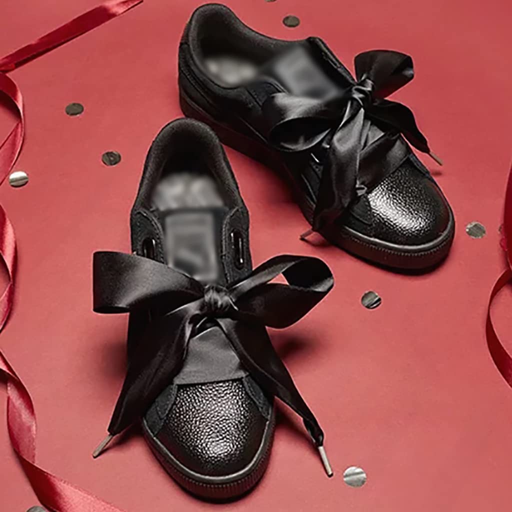 Liva Loop Sneaker met satijnen veters Zwart Liva Loop Sneaker met satijnen veters Zwart