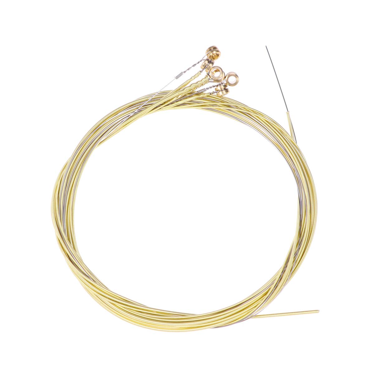 CIMAXIC Acoustic Guitar Steel Brass Wire Strings Bright Tone Durable Coating Ideal for Practice