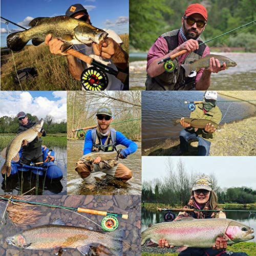 M Maximumcatch Maxcatch 3-12Wt Medium-Fast Action Premier Fly Fishing Rod-Im8 Carbon Blank For High Performance,With Aa Cork Grip Hard Chromed Guides And Cordura Tube（V-Premier, 9' 8Wt #TOP5