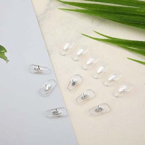 Miniatura 3 de 6 pares de almohadillas de nariz de repuesto para RayBan Aviator RB3025 3026, RB3030, RB3211, RB3362, RB3625, almohadillas de nariz con clip para