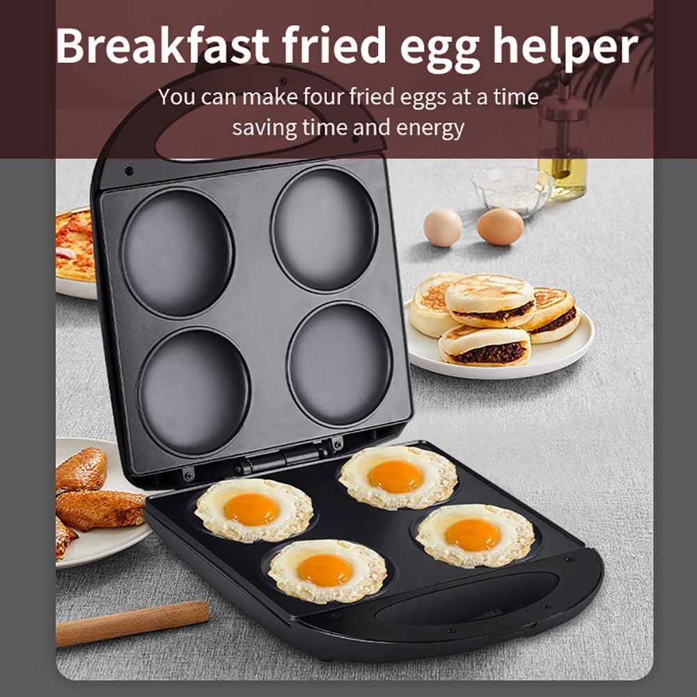 1400W Elektrische Pannenkoekenmaker 6 Sleuven 3,5 Inch Dubbelzijdig Verwarming Antistick Slimme Temperatuurregeling Arepa Maker Voor Ontbijt Us Plug 110v