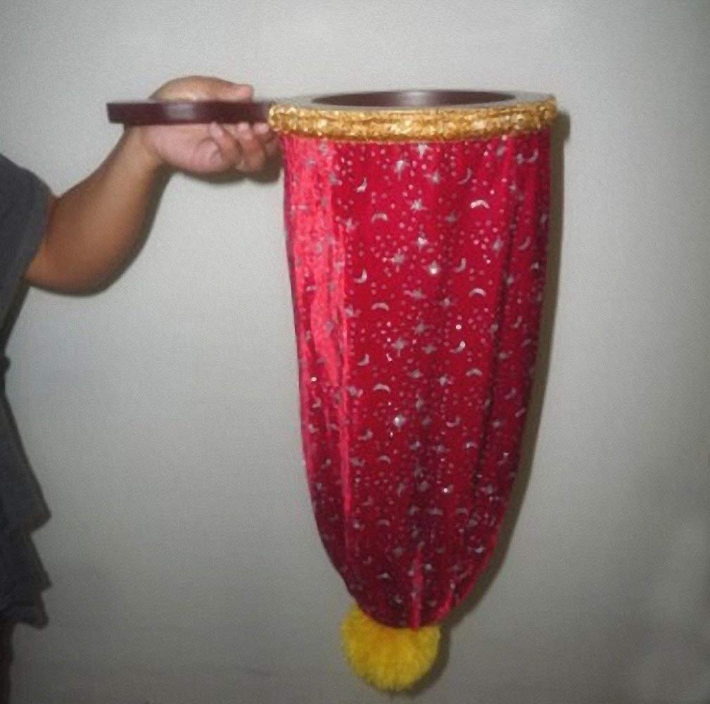 Magic Accessories Change Bag - Repeat - Large (The Stars and The Moon) Red ---- Truco de Magia, Truco de Fiesta, Truco de Magia, Kits de Magia