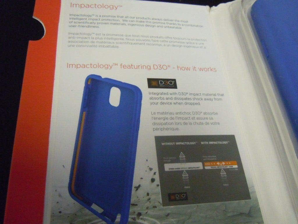 Tech21 D30 Impact Tactical Slim Rugged Case Samsung Galaxy Note 3/Note III - Retail Packaging - (Night Blue)