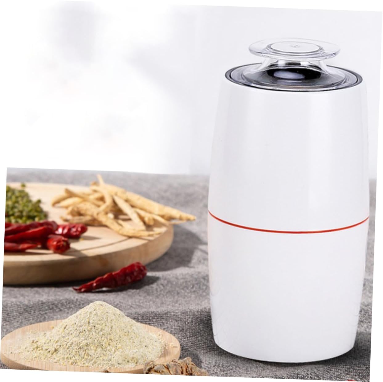 Alipis Grain Mill Burr Coffee Grinder Electric Grain Mill Home Kitchen Gadget for Grind Nuts Beans Rice