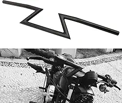 AnXin 1" 25Mm Guidão Z Guidão Universal para Sportster Cruiser Xl 883 1200 Custom Chopper Dyna Softail Bobber Street Bob Touring Road King Road Street Glide Preto