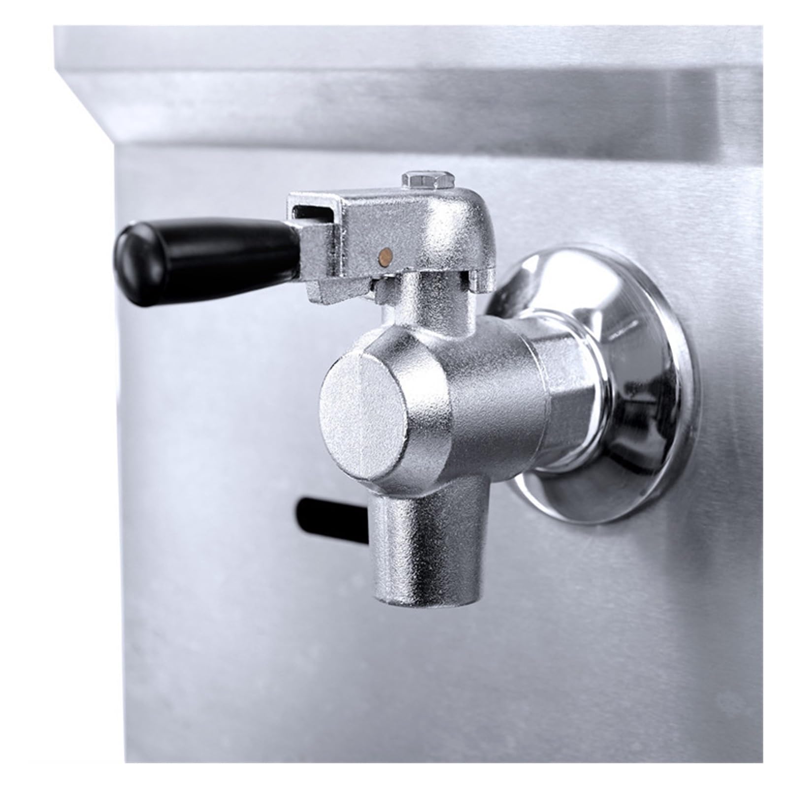 Máquina freidora de gas 18 litros, válvula aceite escritorio un solo cilindro, equipo frito francés for pollo Cocina Fácilmente Una Gran Variedad Alimentos