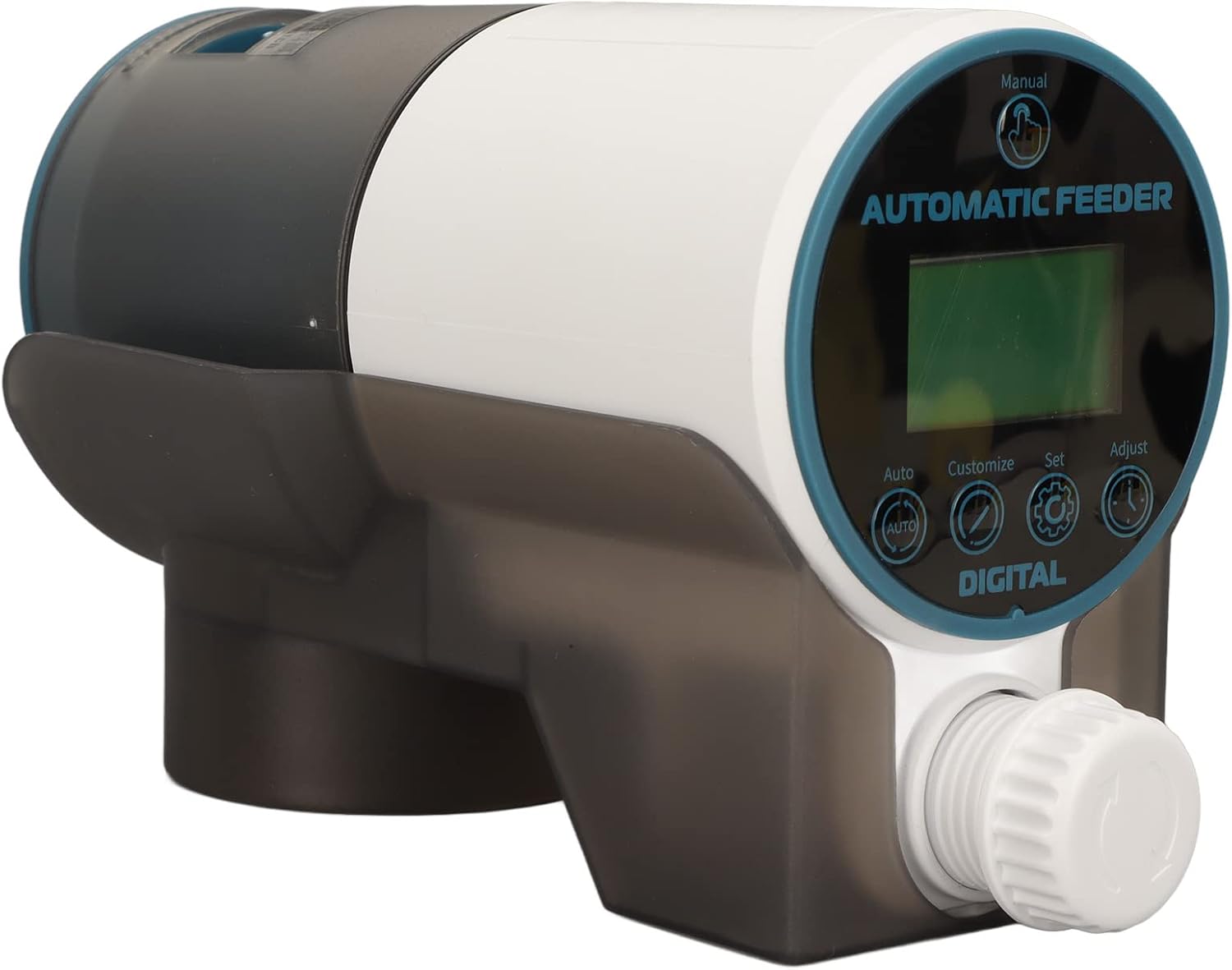 Pssopp Automatic Fish Feeder, 200ml Intelligent Aquarium Timer Feeder for Fish Pond Holiday