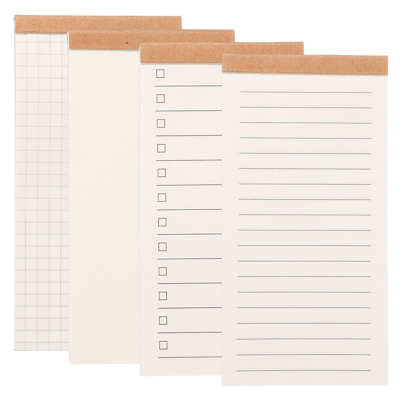 PATIKIL Portable Field Notes, 4 Pcs Small Notepads 50 Sheets Pocket Notebooks Memo Books to Do List Organizer Planner Daily for Work Office Journey