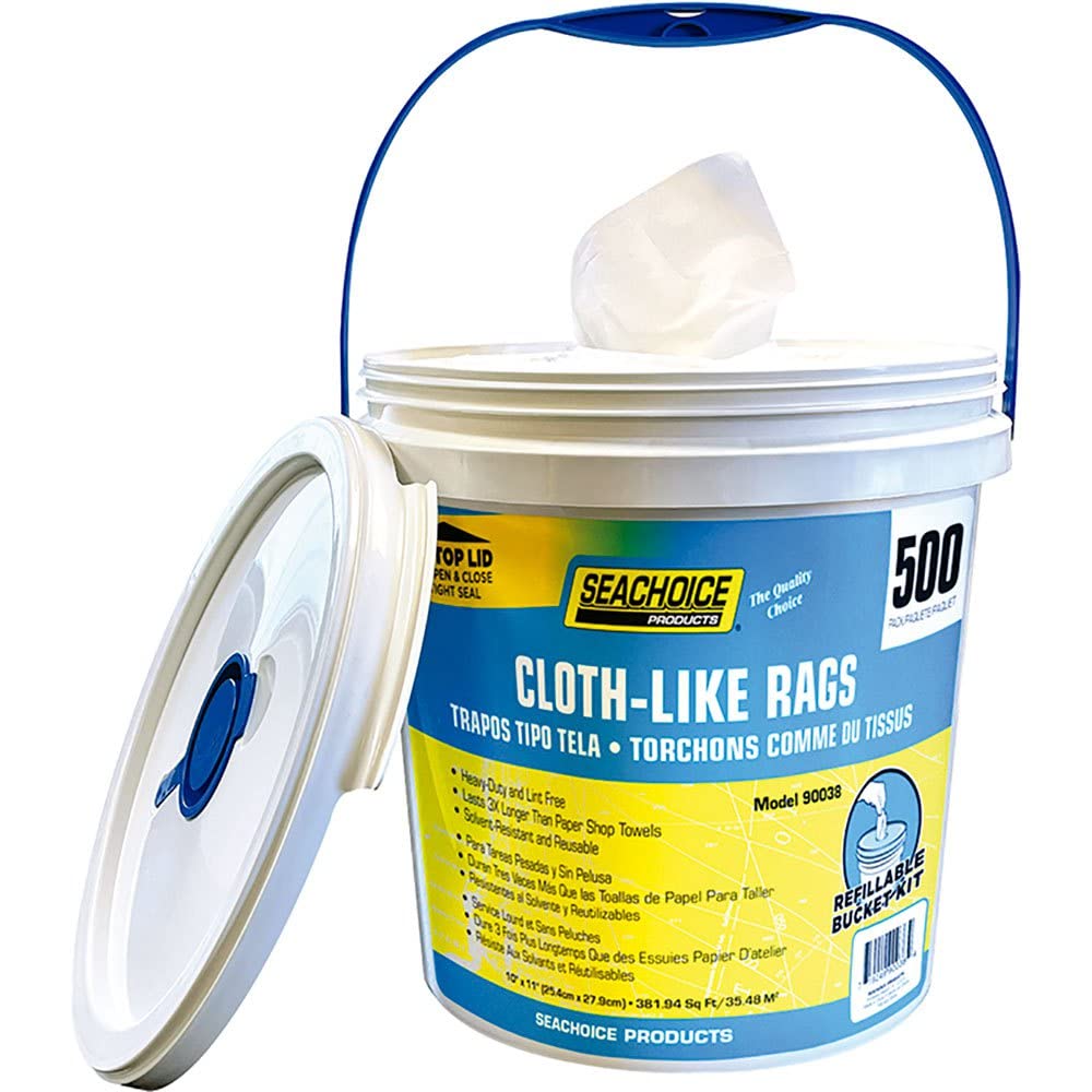SeaChoice 90038; Cloth Like Rags 500/Bucket Made by SeaChoice