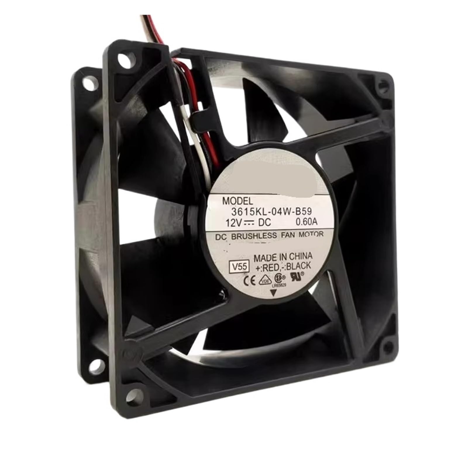 LZIKKGKI 3615KL-04W-B59 90 * 90 * 38MM 9CM 12V 0.60A cooling fan(2-wire B1)