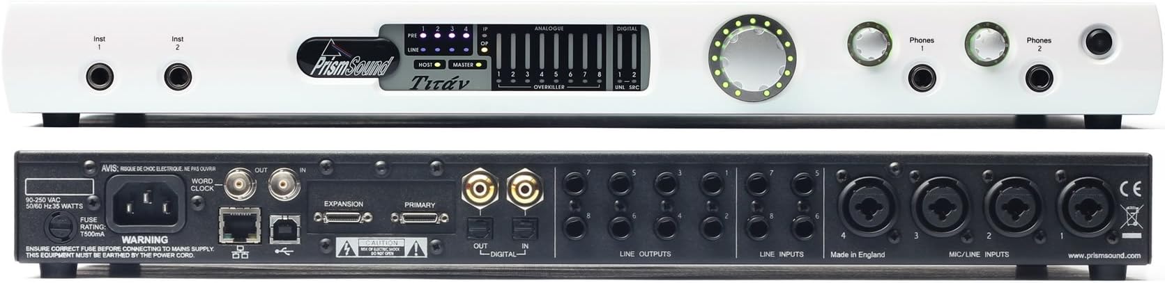 Prism Sound Titan-G Professional Stereo Audio Recording Interface