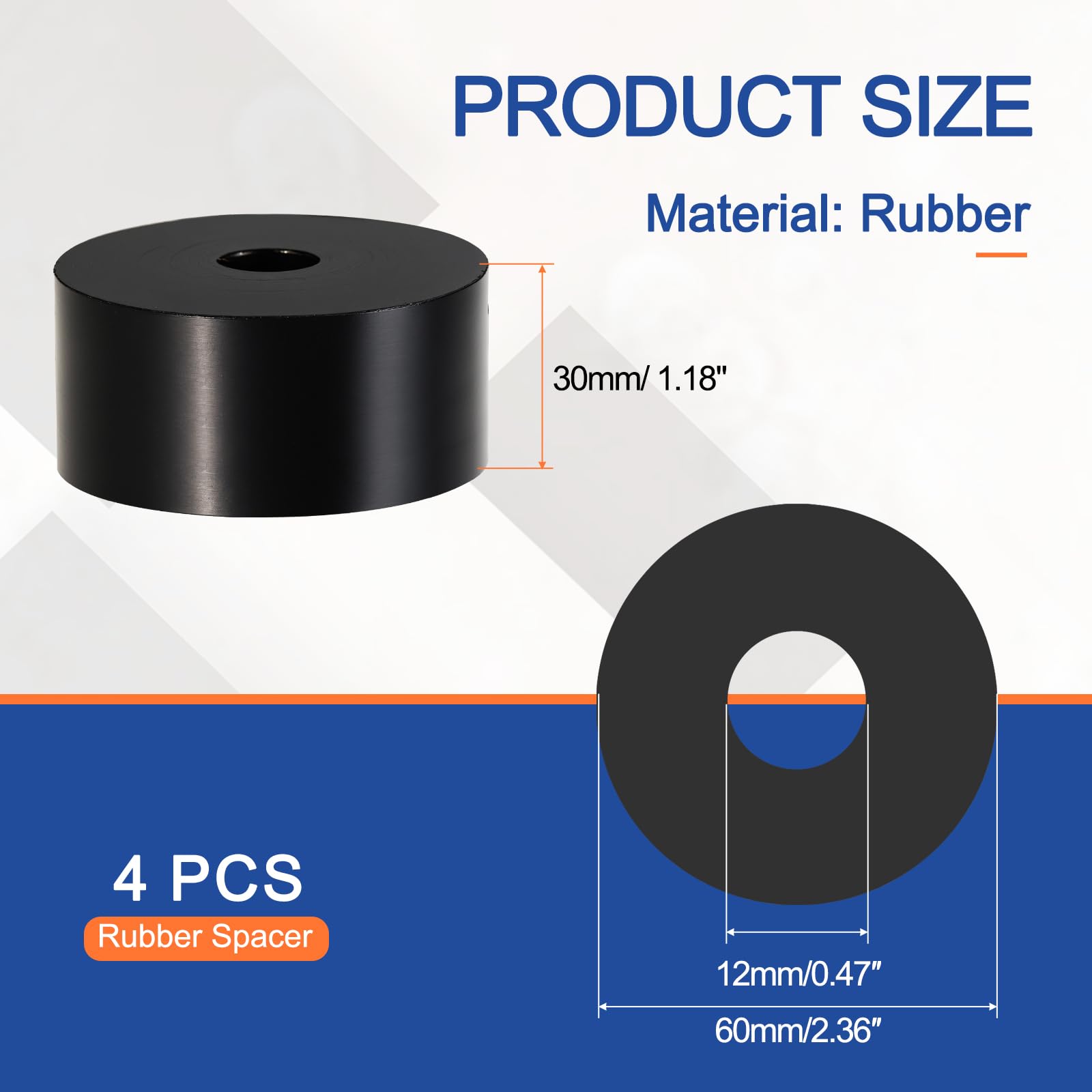 YELARXI Multi Purpose Rubber Spacer - Image 2