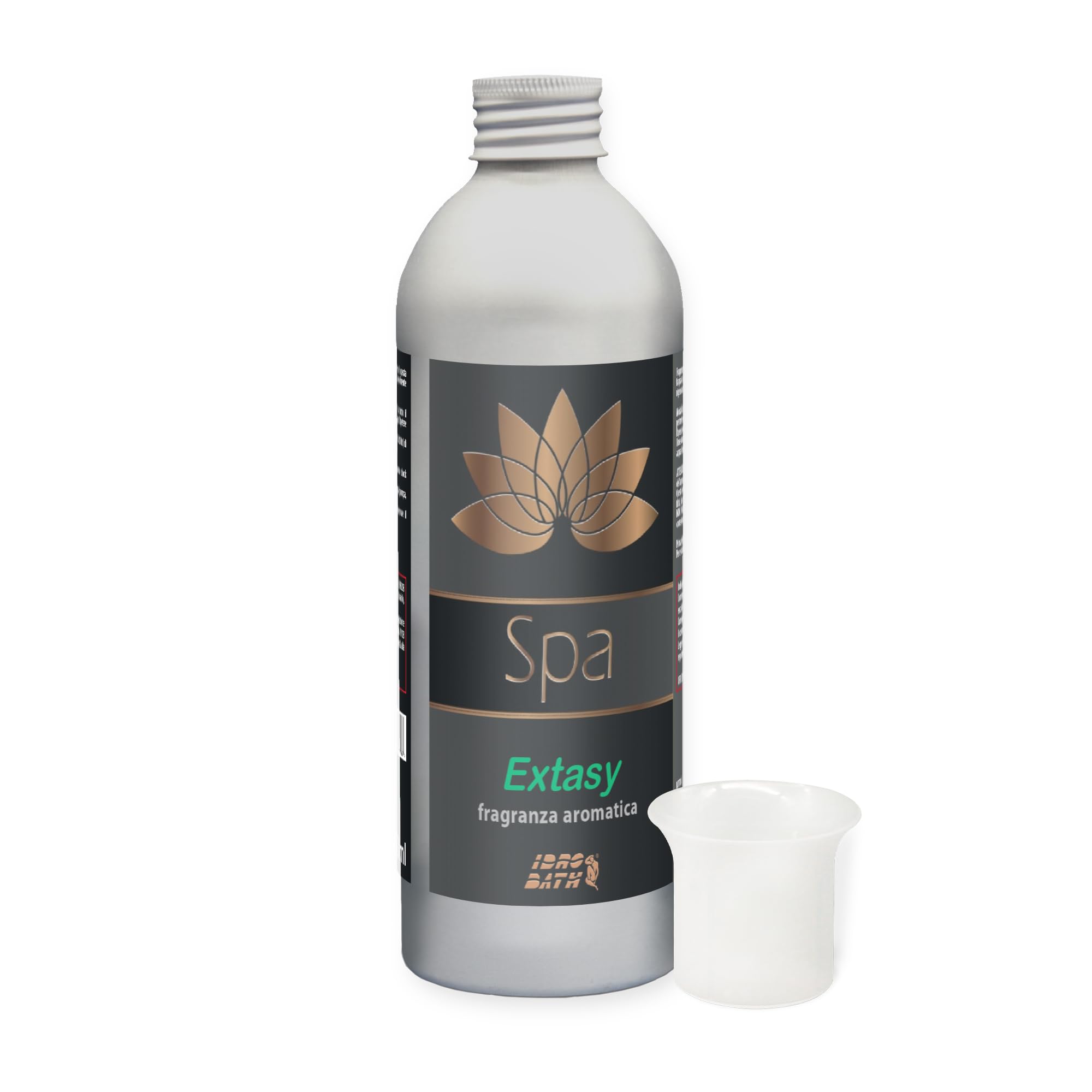 Perfume Aromático Concentrado SPA Extasy, Perfume Balsámico de Eucalipto y Menta para SPA e Hidromasaje, 250 ml con Dosificador Graduado