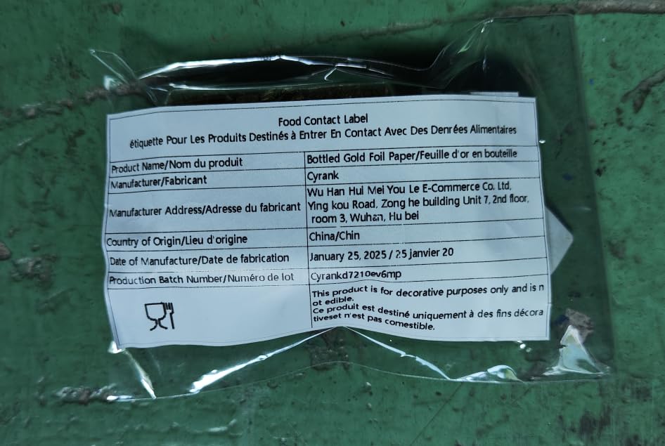 Miniatura 2 de 2 botellas de hoja dorada, copos de oro para decorar copos de hoja dorada de 0.35 onzas para arte de uñas, resina epoxi, tarjetas de felicitación,