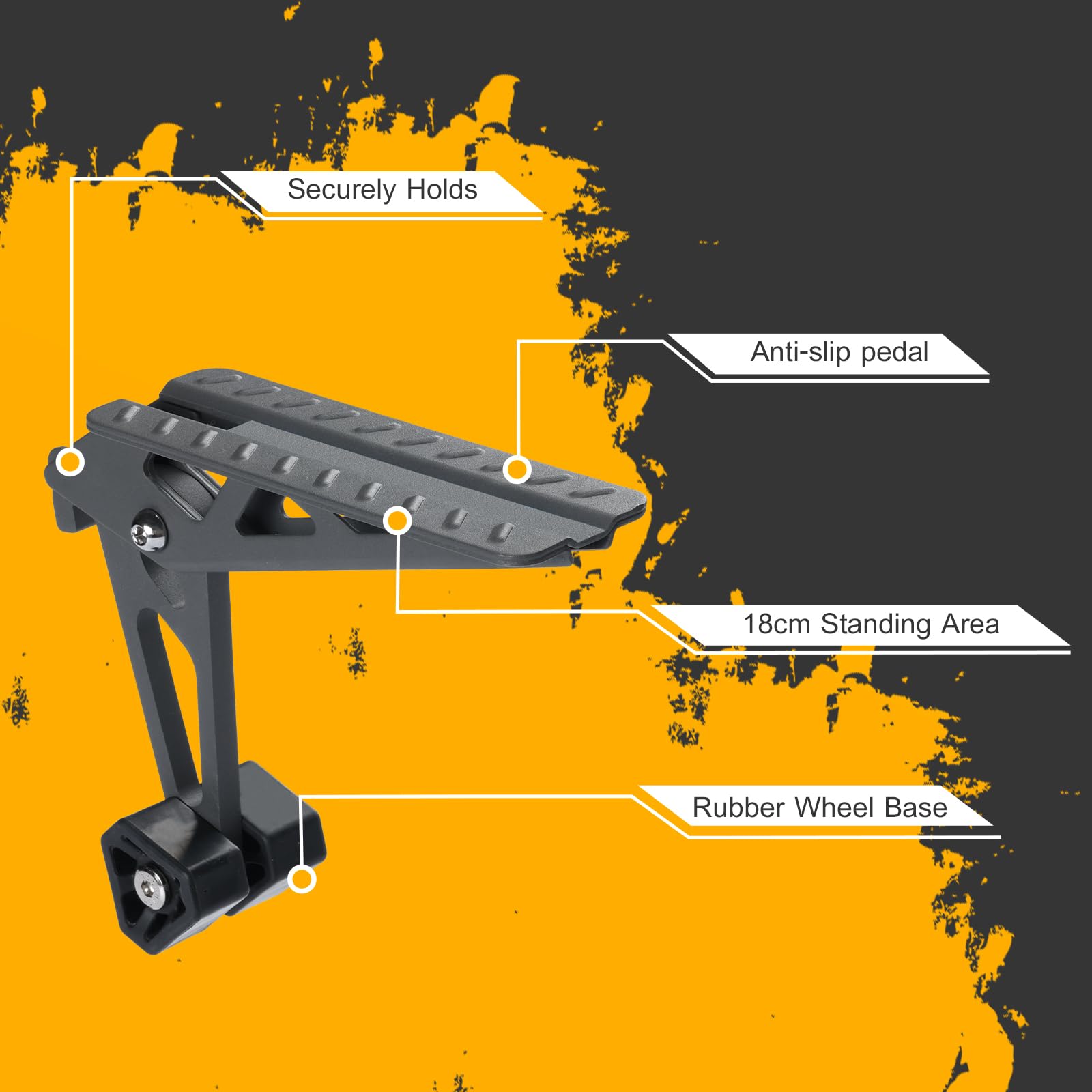 COWVIE Escalón plegable para puerta de auto: Escalón para acceso al techo del vehículo para ambos pies, Escalera para la mayoría de SUV, Camiones, Jeep, Color Negro