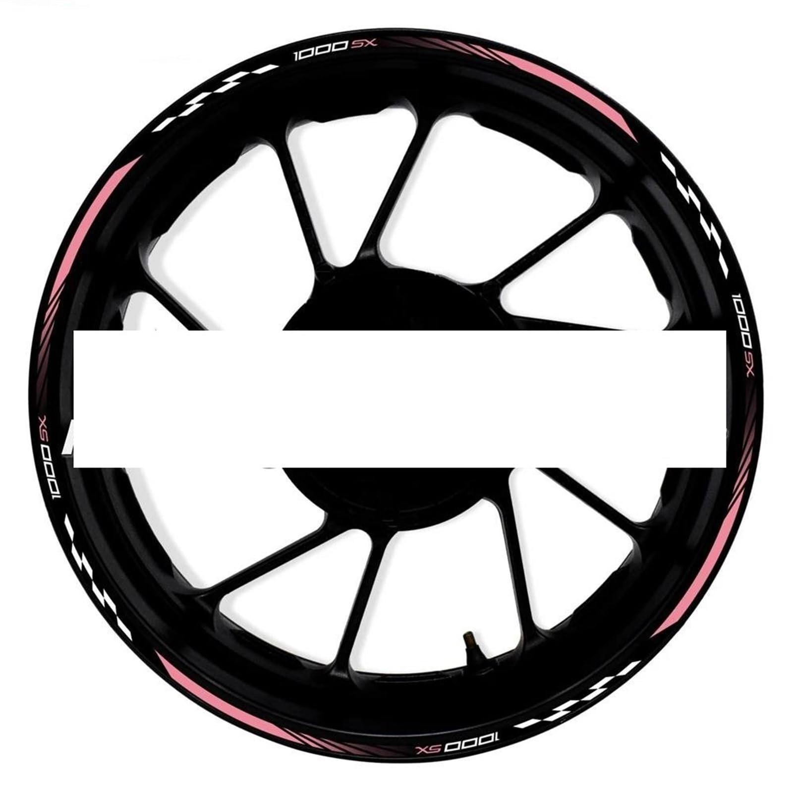 Motorcycle Wheel Sticker Rim Decal Hub Stripe Tape for Kawasaki Z1000SX Z-1000SX Decorative(Color17)