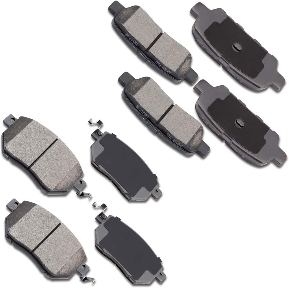 OCPTY Ceramic Brake Pads Front Rear Brake Pads Set 8pcs fit for 03-05 for Infiniti FX35,03-05 for Infiniti FX45,05-06 for Nissan Altima,04-08 for Nissan Maxima,03-07 09-12 for Nissan Murano