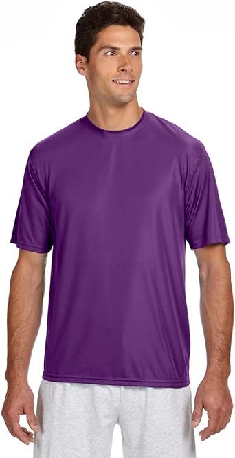A4 Adult Cooling Performance T-Shirt, Purple, Large