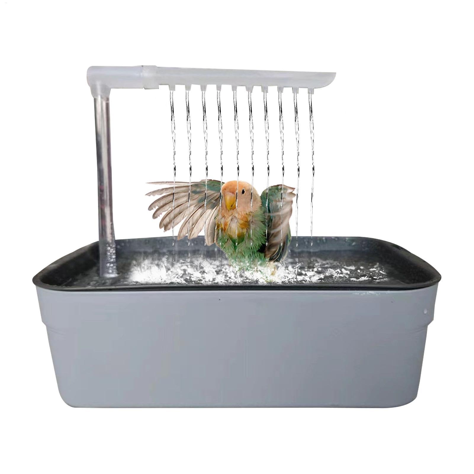 Parrot Bath, Parrot Bath Parrot Automatyczna wanna | Wanna z wanną na wannę zasilaną przez USB, zabawki do kąpieli w klatce zwierząt domowych dla małych ras średniej