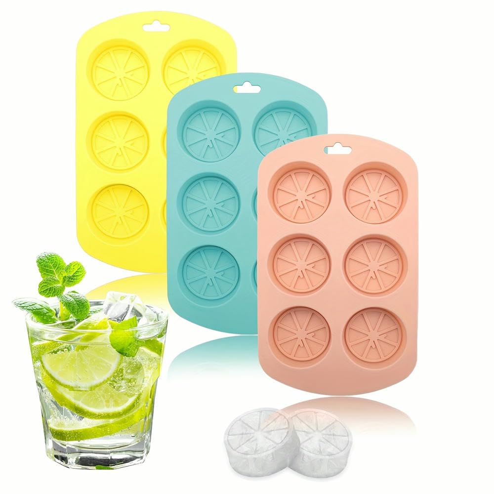 Genérico Molde de Silicona para Cubitos de Hielo, para el hogar y la Cocina, 6 moldes para Cubitos de Hielo, Ideales para postres, Galletas de Chocolate y repostería (Seis Piezas).