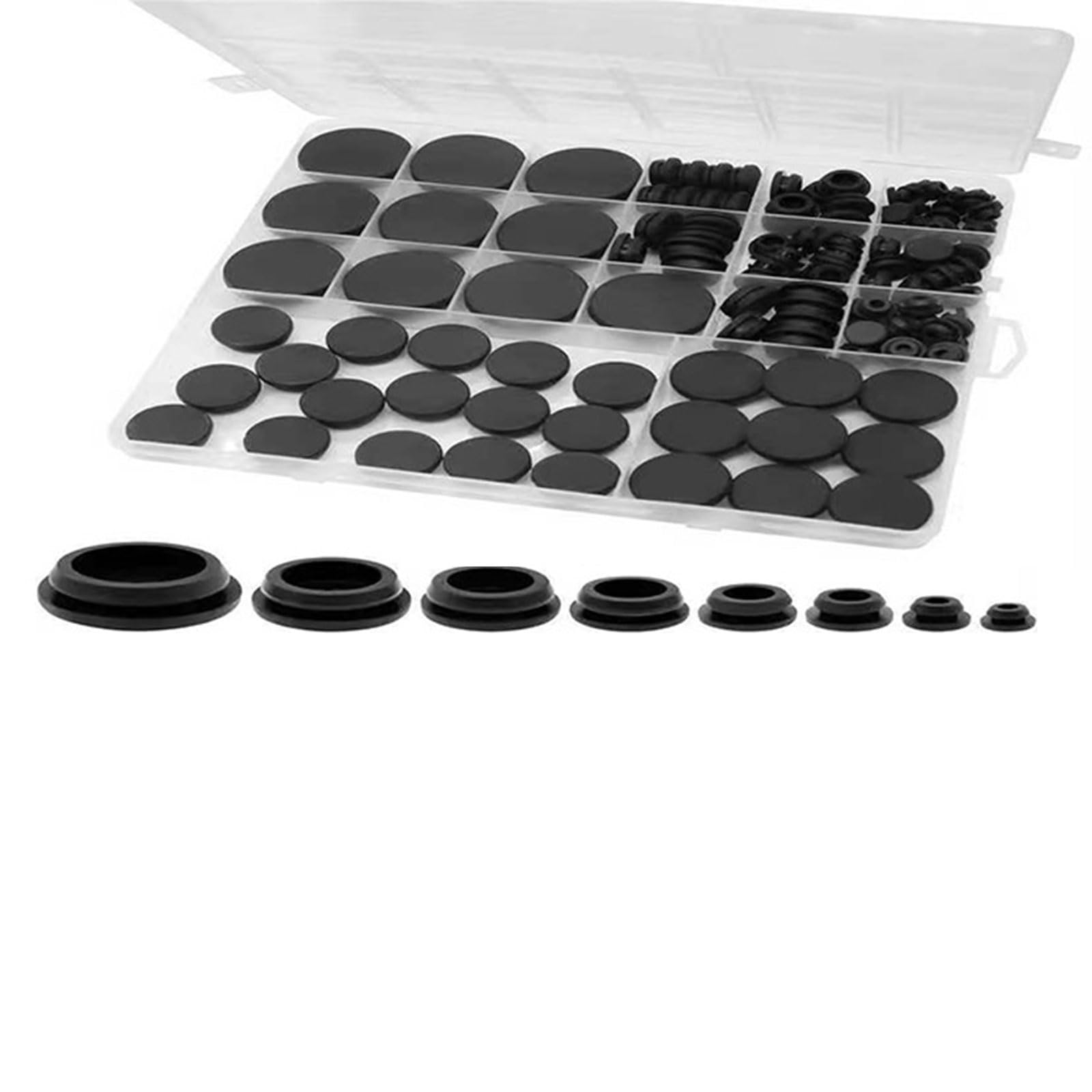 Of 125pcs Silicone Plugs Flexible High Low Temp for Round Holes 5mm-25mm Silicone Hole Plugs Elastic Rubber Grommets Heat & Cold