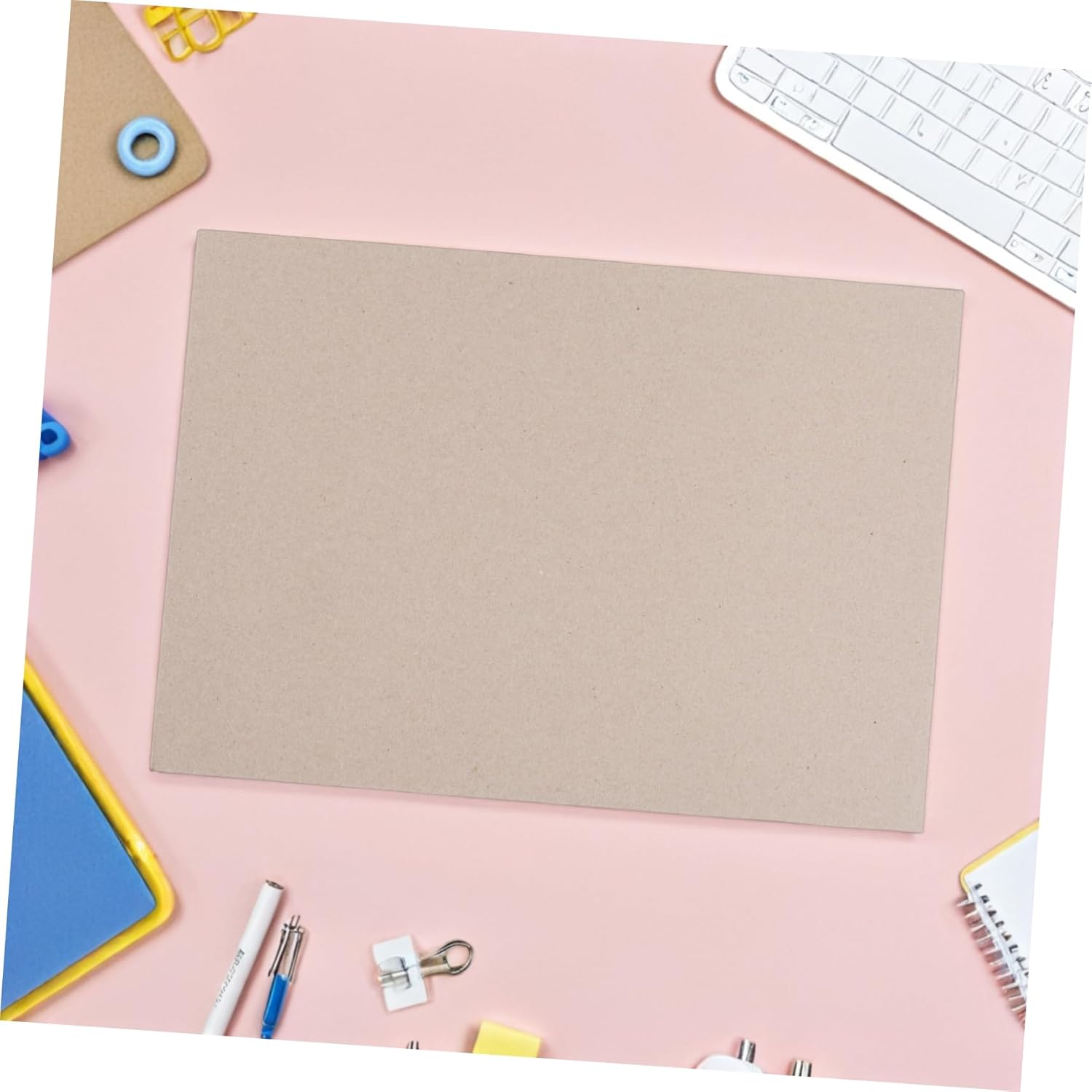 Operitacx 20pcs Heavy Duty Cardstock Binding Covers Thick Grey Chipboard Sheets for Scrapbooking Album Making and Craft Projects Vintage Style Book Binding Board