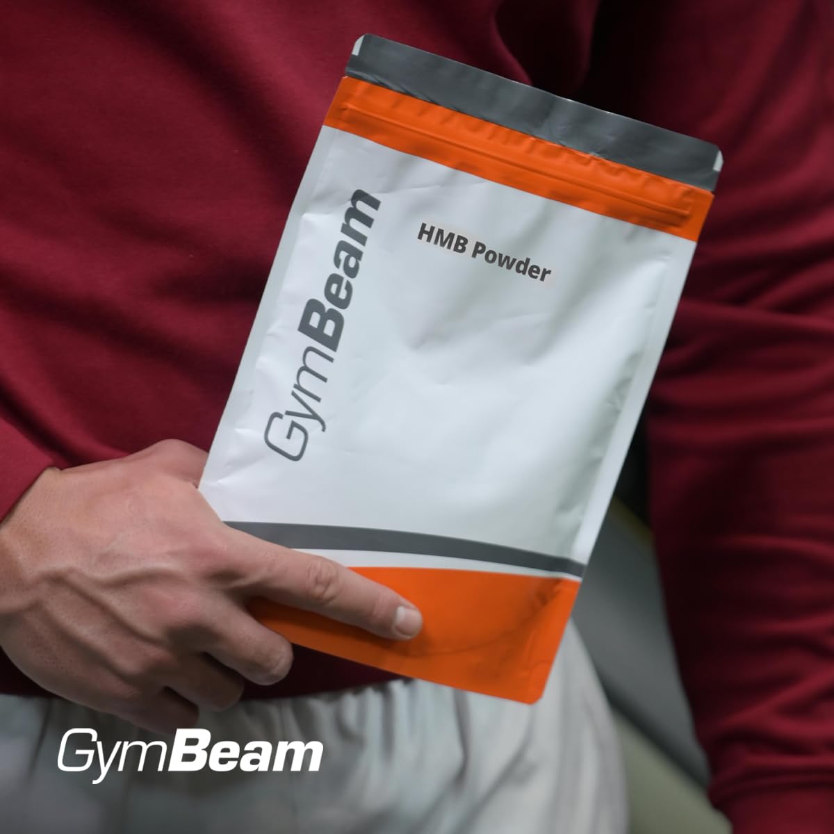GymBeam HMB Pulver - Hochwertiges Hydroxybetamethylbutyrat, Aminosäuren-Supplement, essentieller Leucin Metabolit mit anabolem Potenzial, unterstützt mTOR-Signalweg-Aktivierung, 300g