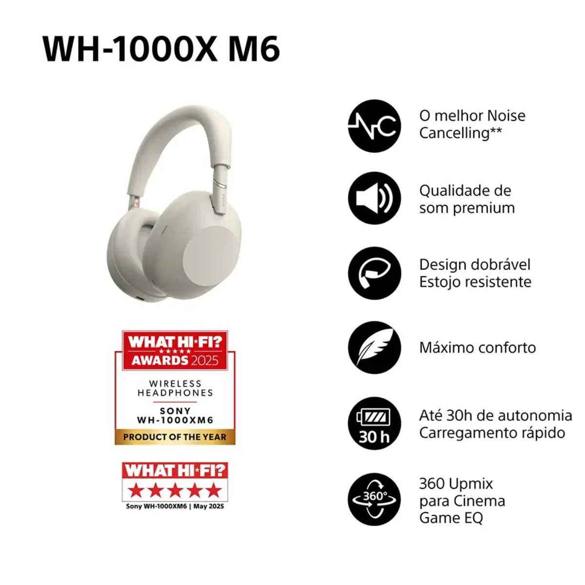 WH-1000XM6 シルバー Sony WH-1000XM6 Best Wireless Noise Canceling Headphones | WH