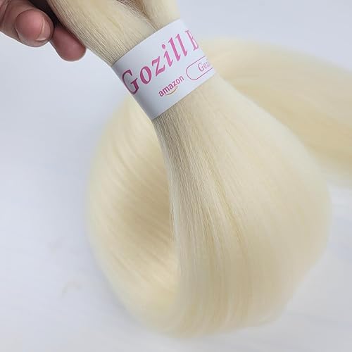 Miniatura 7 de Gozill Ginger Golden Ombre - Cabello trenzado preestirado Kanekalon preestirado, pelo trenzado micro Ez trenzado, hipoalergénico, extensiones de