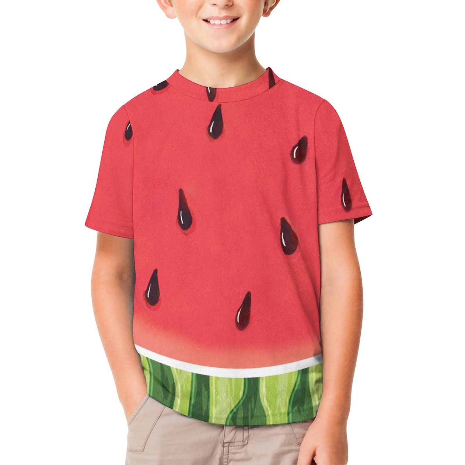 Amazon.co.jp: Tシャツ スイカ柄 半袖 ティーシャツ トップス インナー  