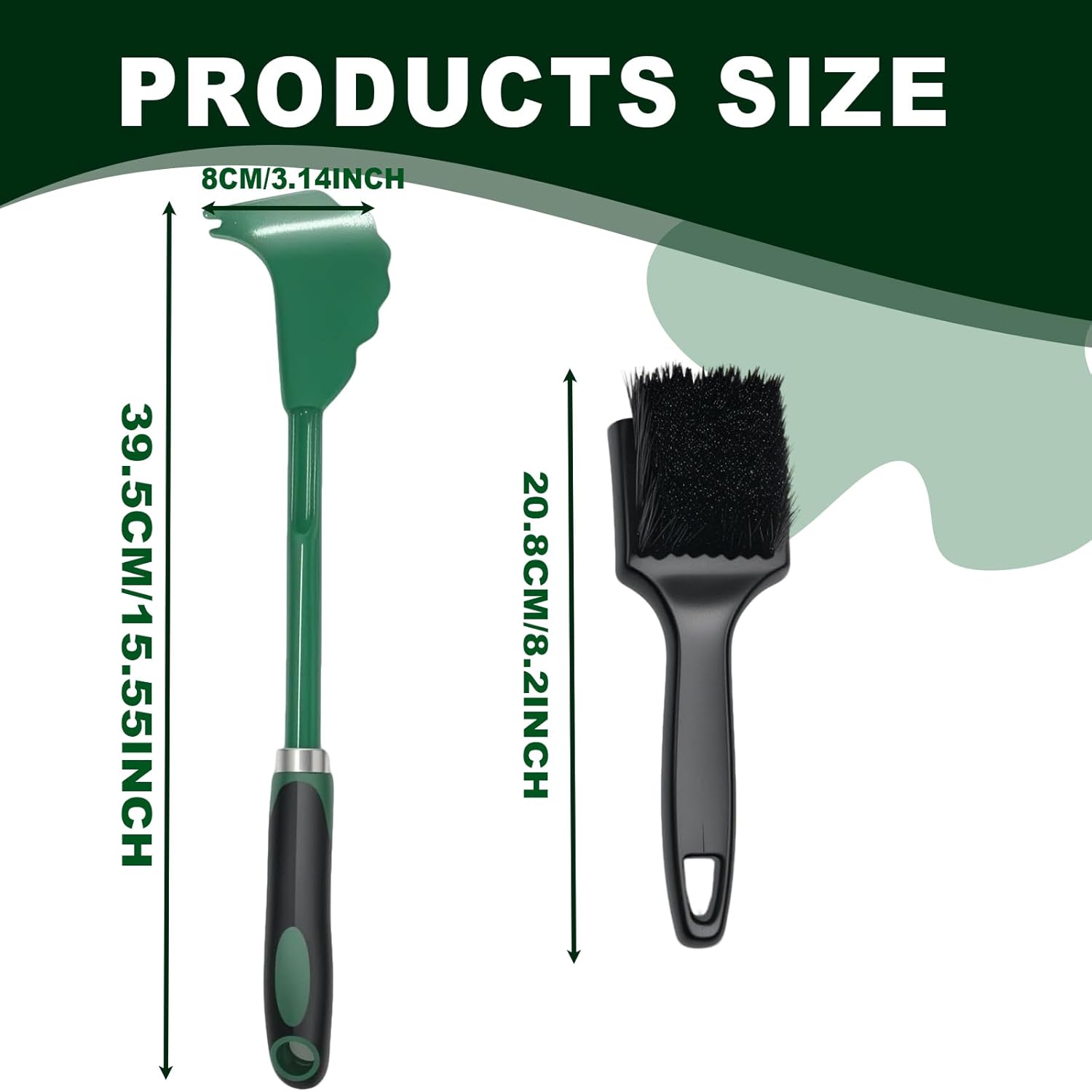 3 Pack Mower Deck Scraper with Ergonomic Long Handle, Lawn Mower Deck Scraper, Mower Scraper, Lawnmower Deck Cleaning Tool for Maintenance Cleaning