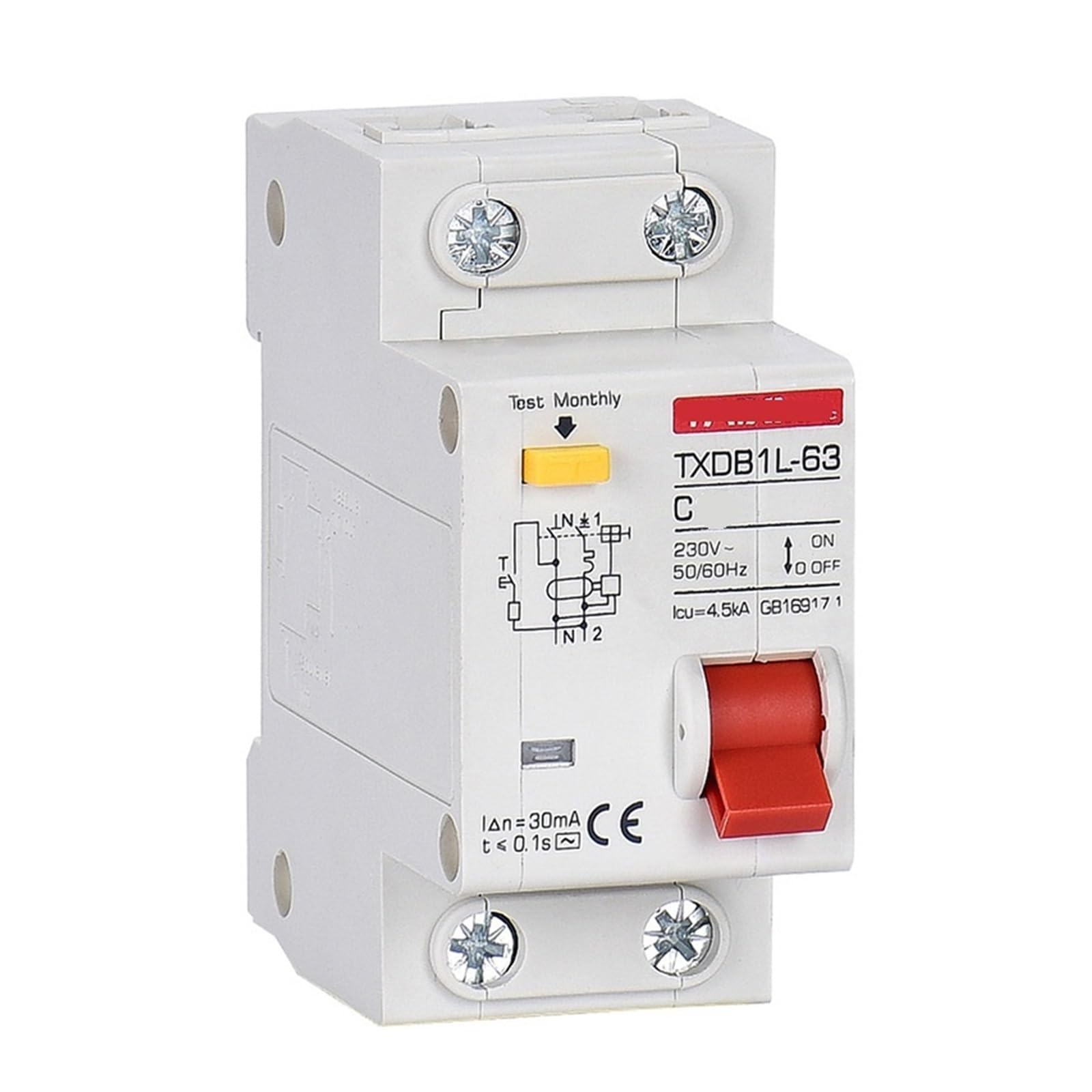 Disjoncteur à courant résiduel 30mA protection fuite électrique tableau maison - 4