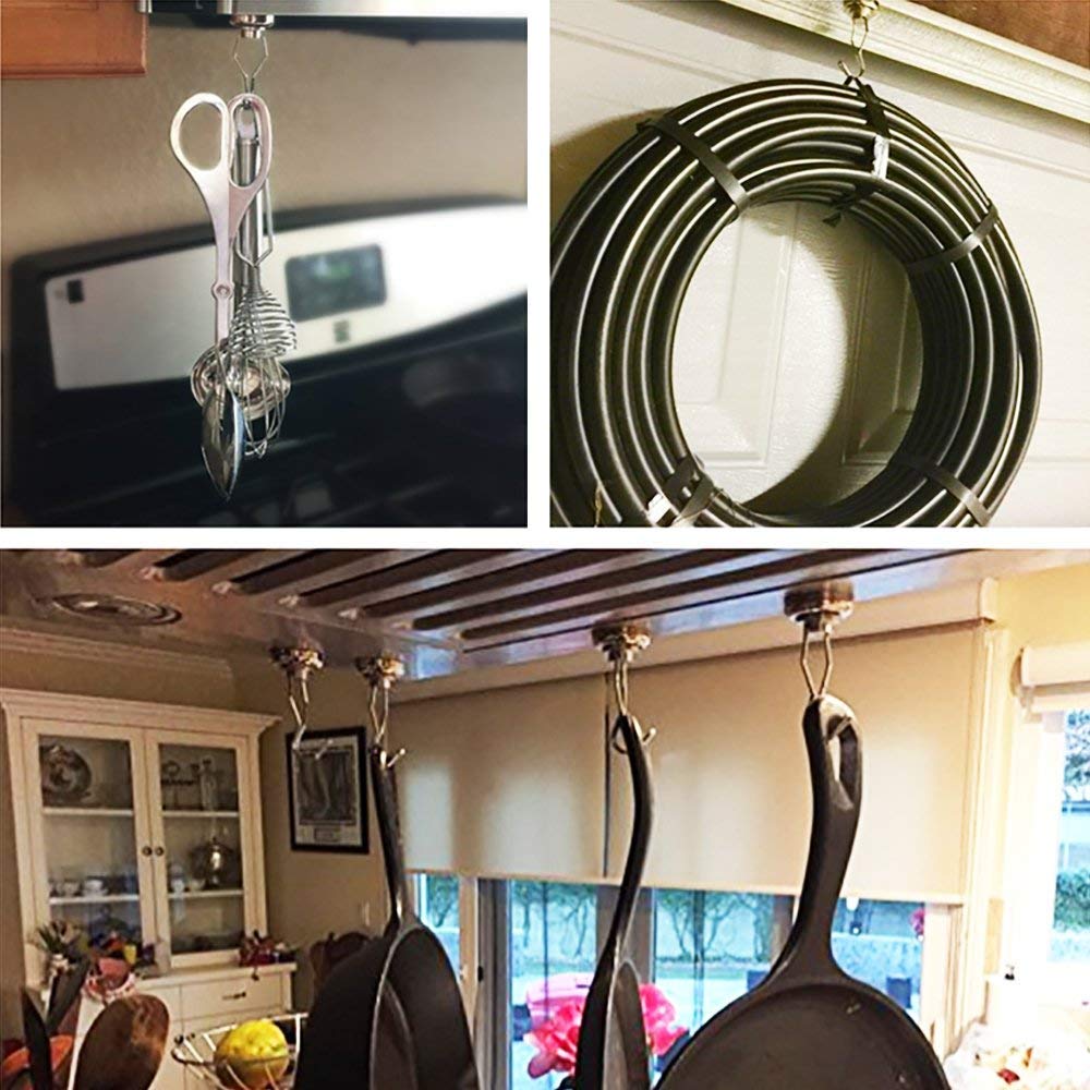 12 Ganci Magnetici Extra Forti In Neodimio - Portata Fino A 11kg, Per Frigorifero, Soffitto, Garage - Foto 4