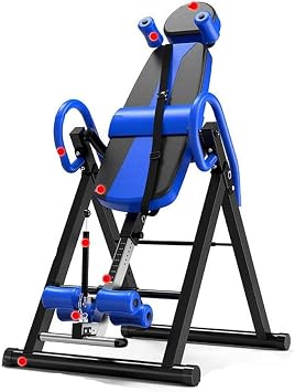 Inversion table upside down training device with adjustable height for home fitness equipment