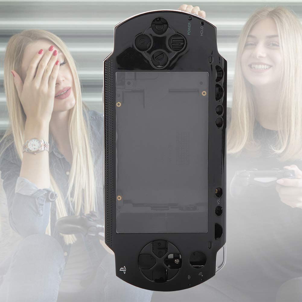 ASHATA Full Housing Repair Mod Case + Buttons Replacement Compatible for PSP 1000 Console(Black) [video game]