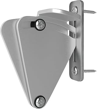 WINSOON Barn Door Lock Hardware Stainless Steel Sliding Privacy Latch for Closet Shed Pocket Doors Wood Gates Brushed Nickel