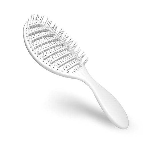 RAIN'S SECRET Cepillo desenredante para mujeres, hombres y niños, cepillos alisadores de cabello para cabello liso, rizado y húmedo, cepillo