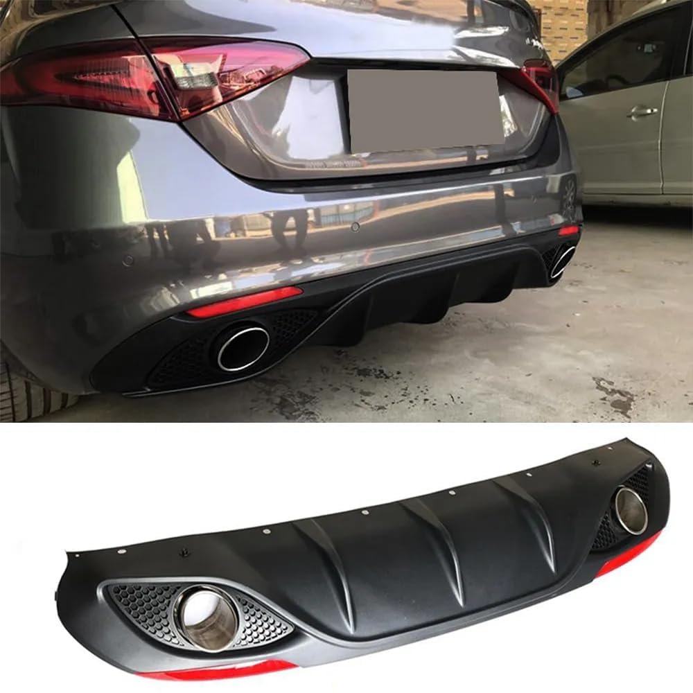 Diffusore Paraurti Posteriore Modifica Labbro Posteriore Dell'auto per Alfa Romeo Giulia Sedan 4 Door 2016-2020