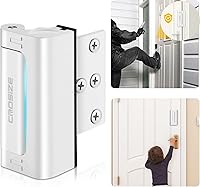 Vista 15 de Cerraduras de seguridad para puertas domésticas, paquete de 2, cerradura de refuerzo de puerta de metal, 3" que soporta 1000 libras de impacto