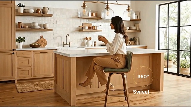 Amazon.com: Armen Living Vienna Modern Swivel 26