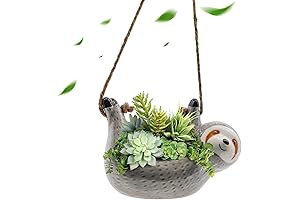 Charming Hanging Sloth Planter: A Touch of Nature for Your Abode