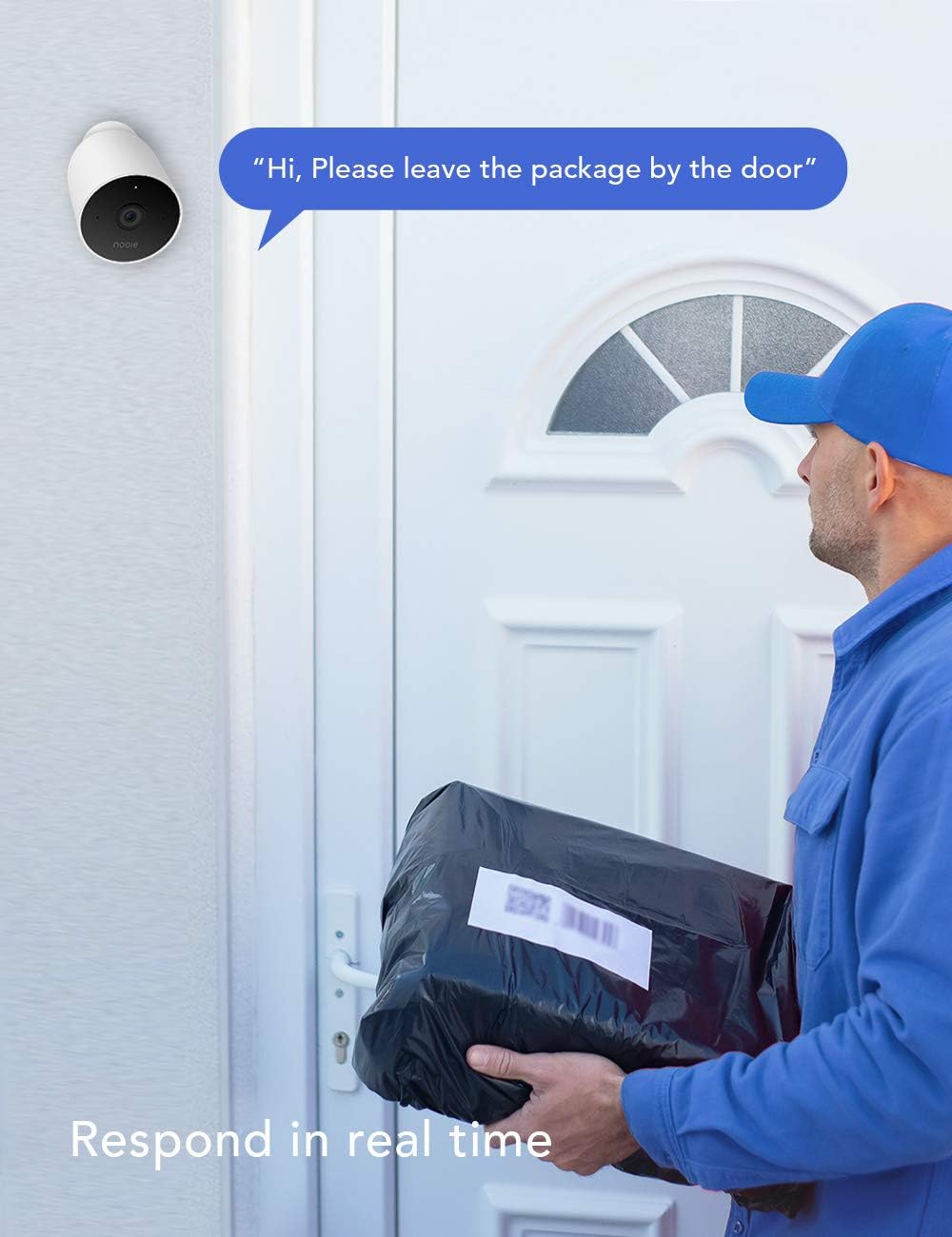 Bіg Sаlе Nooie Outdoor Security Camera, 1080P Night Vision Surveillance Cameras, 2.4G WiFi, IP66 Weatherproof, 2-Way Audio, Motion Detection, Activity Alert, Deterrent Alarm - Works with Alexa Exсluѕіvе Dіѕсоunt 60% Prісе Nooie Outdoor Security Camera, 1080P Night Vision Surveillance Cameras, 2.4G WiFi, IP66 Weatherproof, 2-Way Audio, Motion Detection, Activity Alert, Deterrent Alarm - Works with Alexa