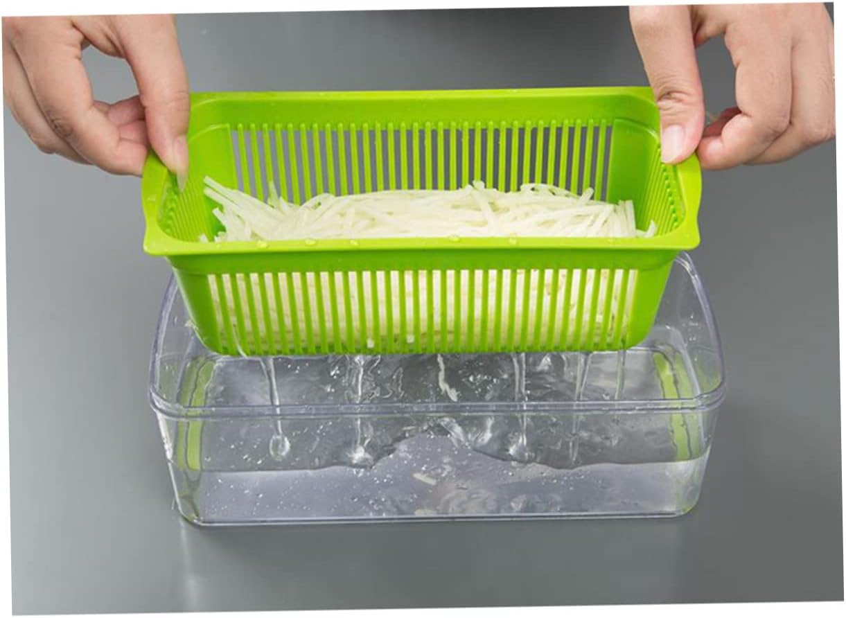 Unomor One Kitchen Tool Slicer Chopper Grater Shredder for Fruits Veggies Safe Handle Storage Case