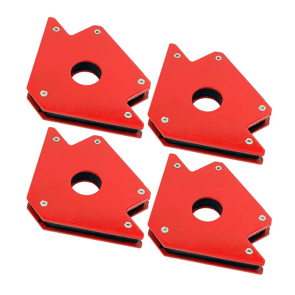 shamjina Entweg Welding Holder,4Pcs/Set 50lb Magnetic Welding Holders Magnet Arrows 3 Angles Hold Solder