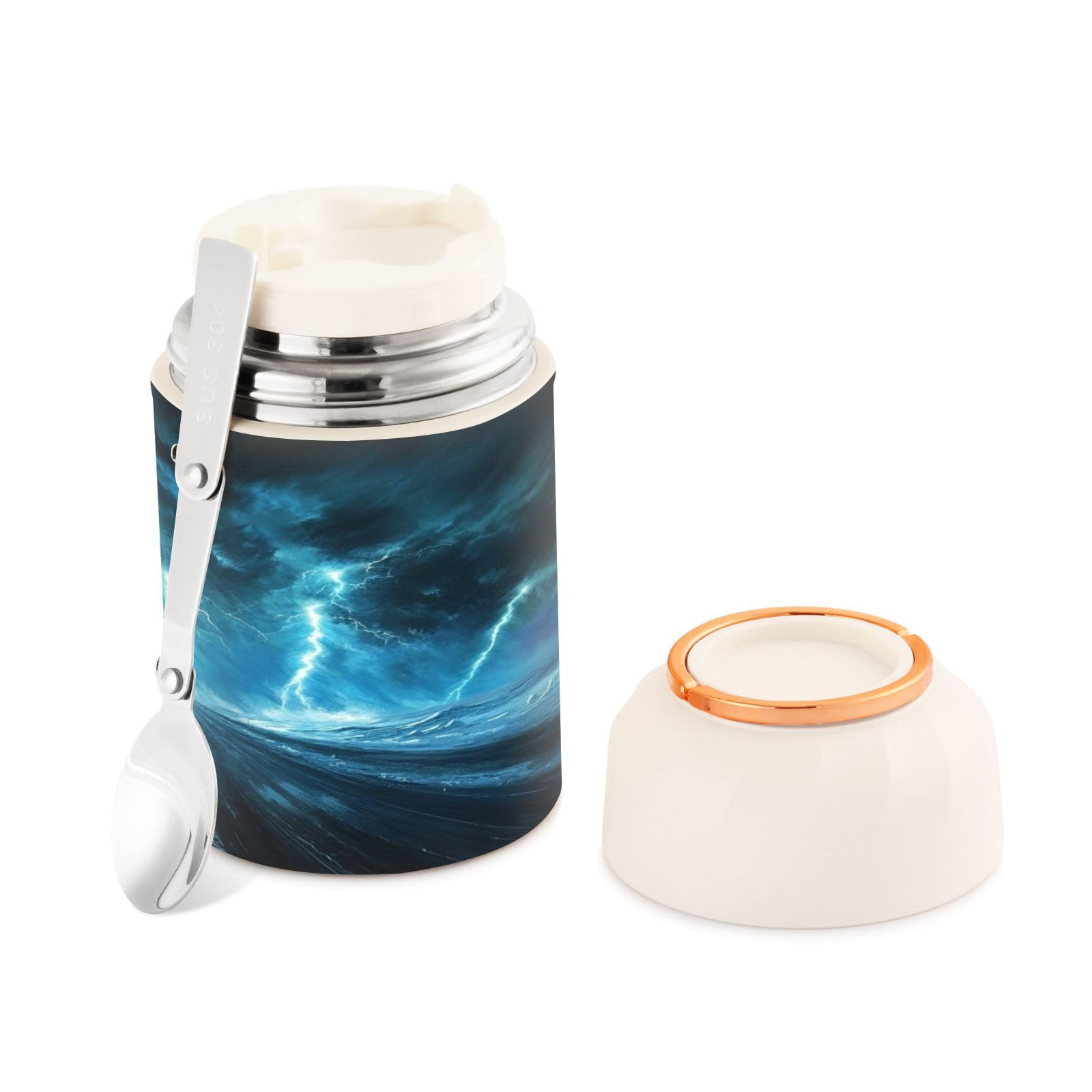 Termo de sopa de 500 ml Storm Highway para disfrutar de comida caliente en la oficina o el campo